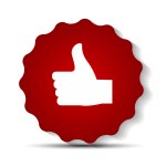 Red Label Sign Template Vector Illustration