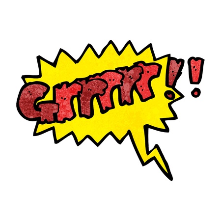 21545165 - retro cartoon with texture. isolated on white.