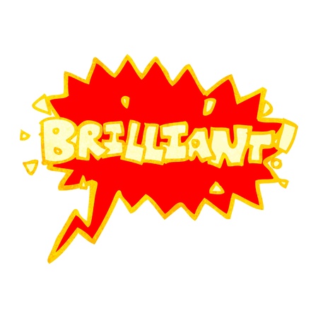 21545205 - retro cartoon with texture. isolated on white.