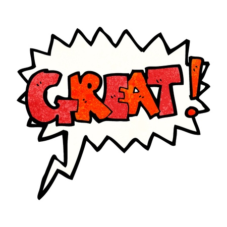 21545209 - retro cartoon with texture. isolated on white.